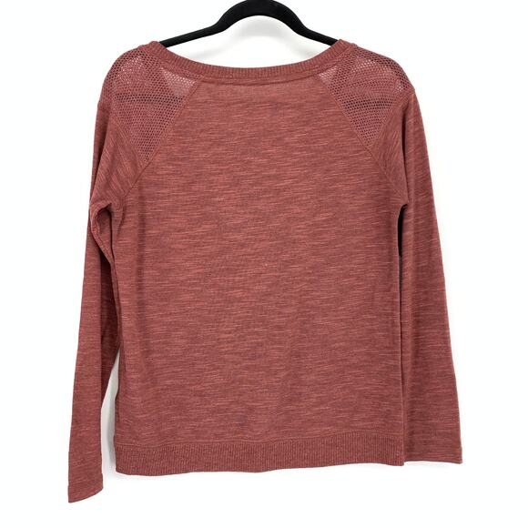 edc By Esprit Long Sleeve Pullover Sweater Womens Size Medium Red Striated - Picture 2 of 8